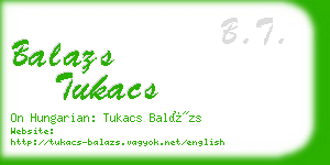 balazs tukacs business card